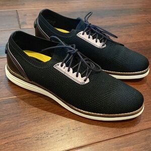 EUC Cole Haan Women's Original Grand Meridian Oxford Black Shoes Size 10 B